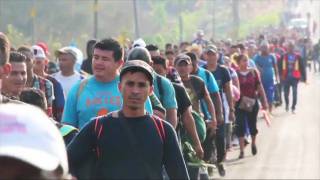 Caravan of 1,500 Central American Migrant Families Crossing Mexico to Reach U.S. Border
